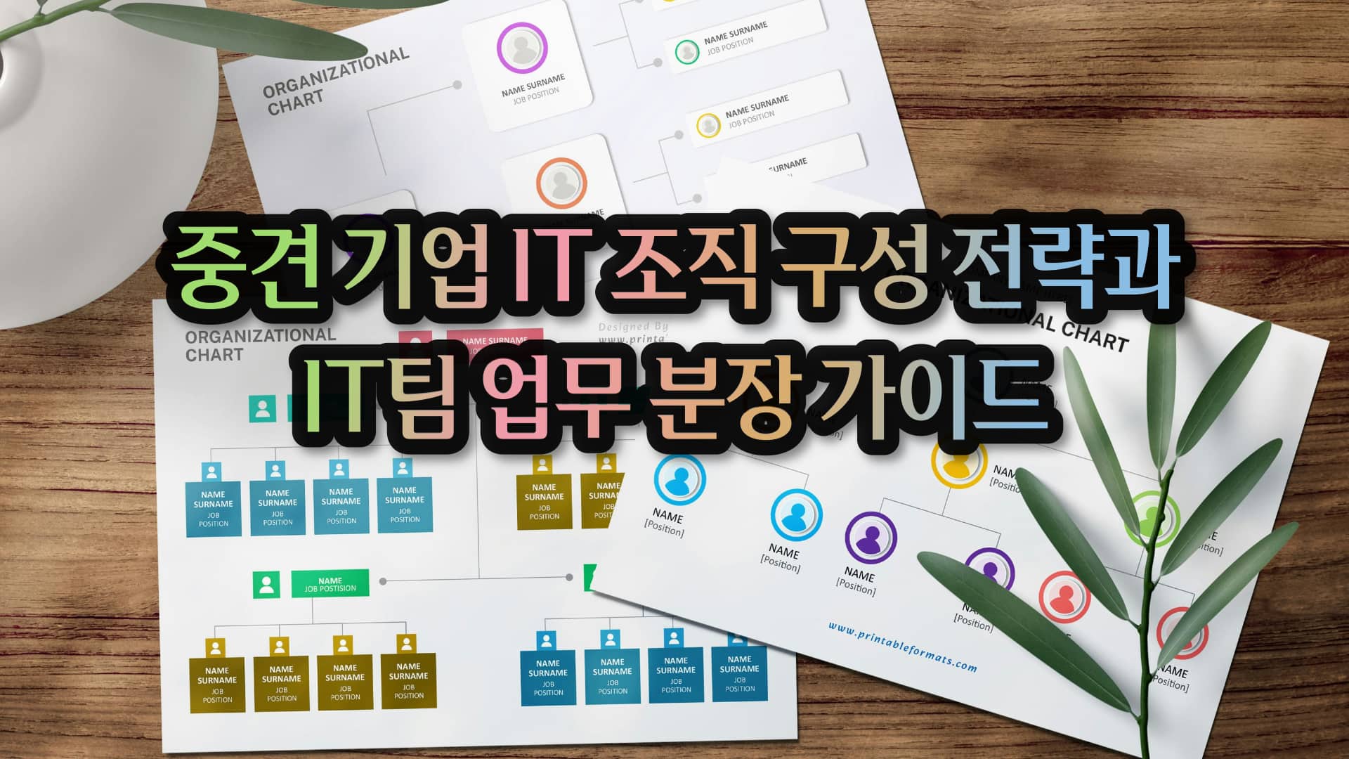중견 기업 IT 조직 구성 전략과 IT팀 업무 분장 가이드