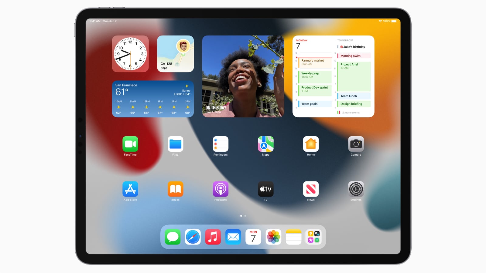 iPadOS 15 위젯 앱보관함