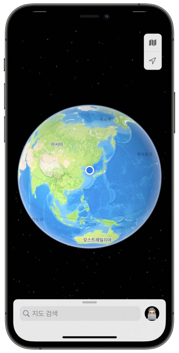iOS15 3D 지구맵