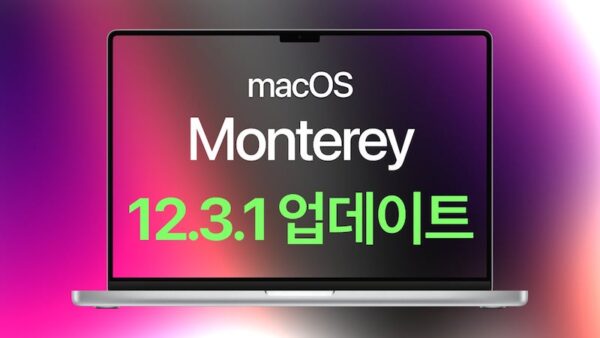 macOS 몬터레이 12.3.1 업데이트 2