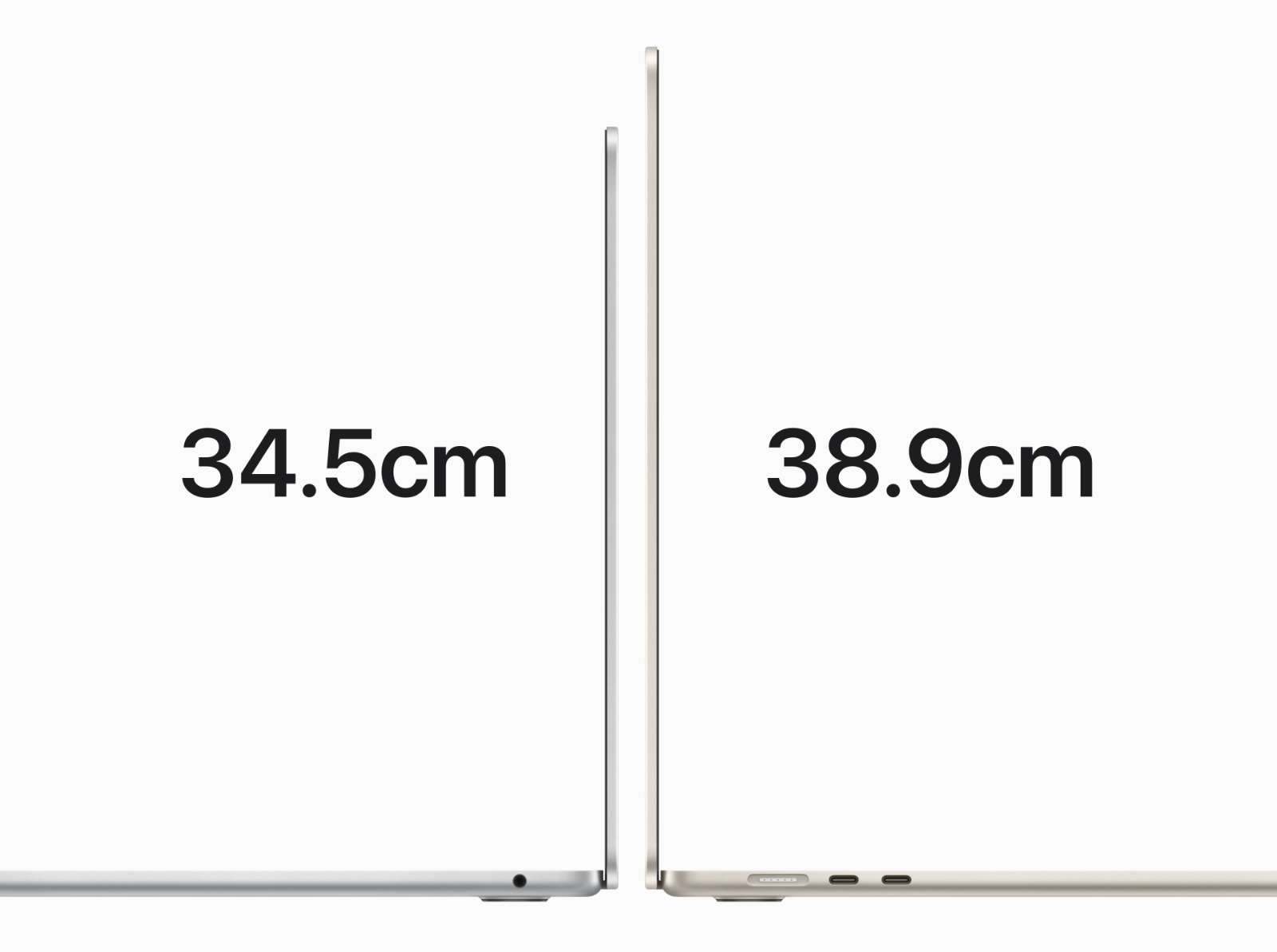 맥북에어 13인치 vs 15인치 디스플레이 크기 비교