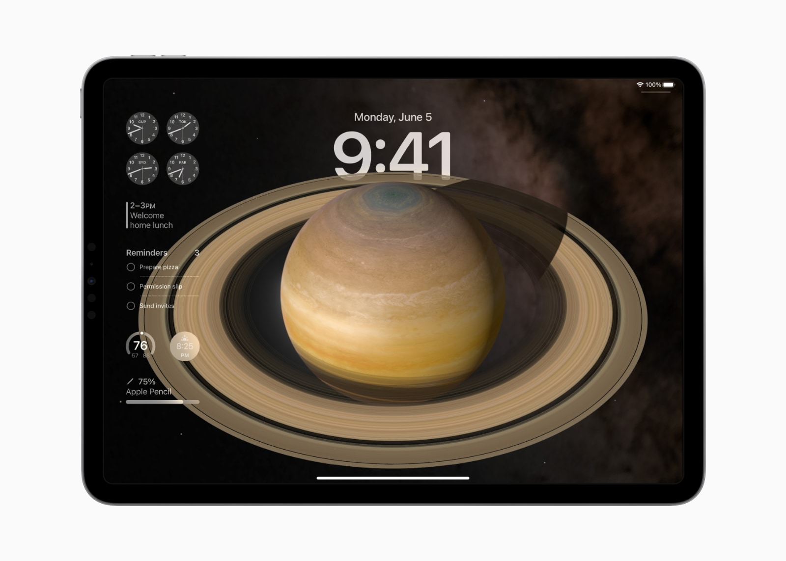 iPadOS 17 잠금화면 3