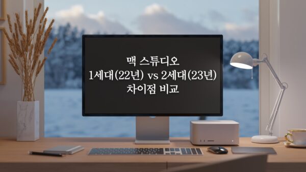 맥 스튜디오 1세대 vs 맥 스튜디오 2세대