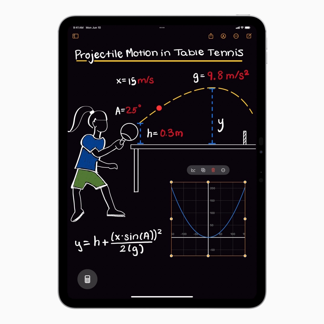 iPadOS 18 수학 메모 아이패드 계산기 그래프