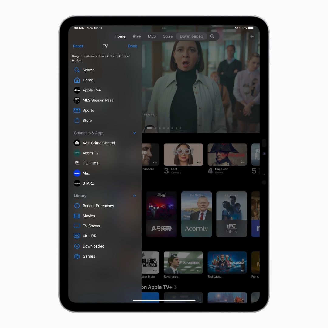 iPadOS 18 플로팅 탭 막대 2