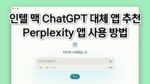 인텔 맥 ChatGPT 대체 앱 추천: Perplexity 앱 사용 방법